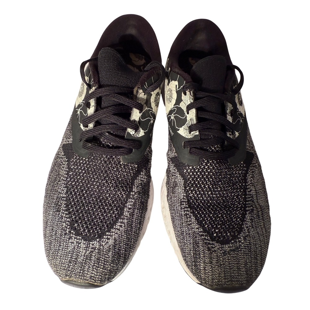Nike Odyssey React Flyknit 2 Floral Sneakers Running‎ Shoes Women's 11 Black/Wh